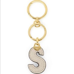 ISO HENRI BENDEL LEATHER ALPHABET KEY CHAIN CHARM